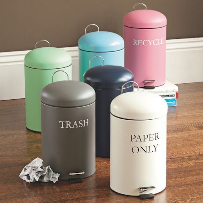 8 Ways To Hide Or Dress Up An Ugly Kitchen Trash Can