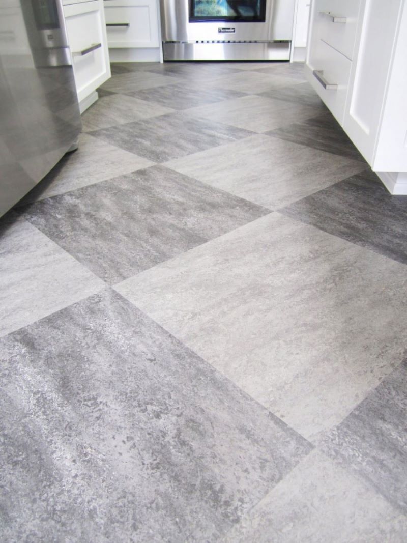 Make a Statement with Large Floor Tiles