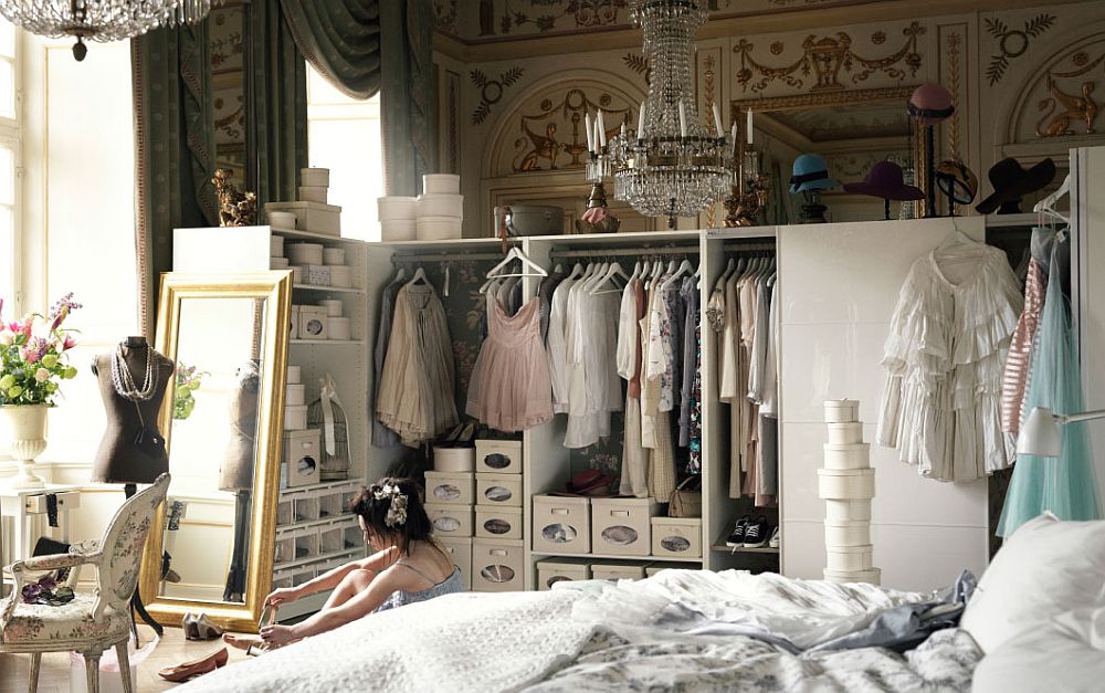 Luxurious bedroom with ample storage brings a touch of fairytale fanatasy to the real world