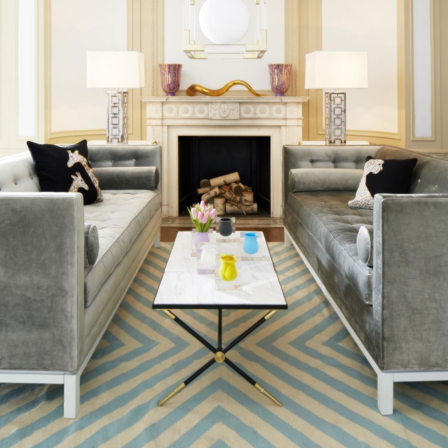 Marble coffee table from Jonathan Adler