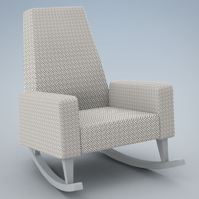 Modern patterned rocker