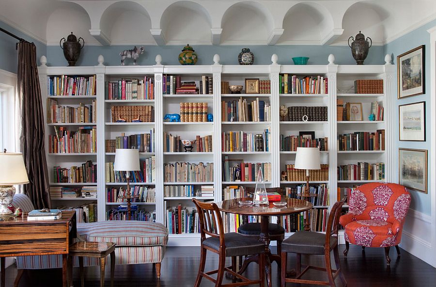 Perfect living room design for the booklover [Design: Keith Bruns Woodworking]