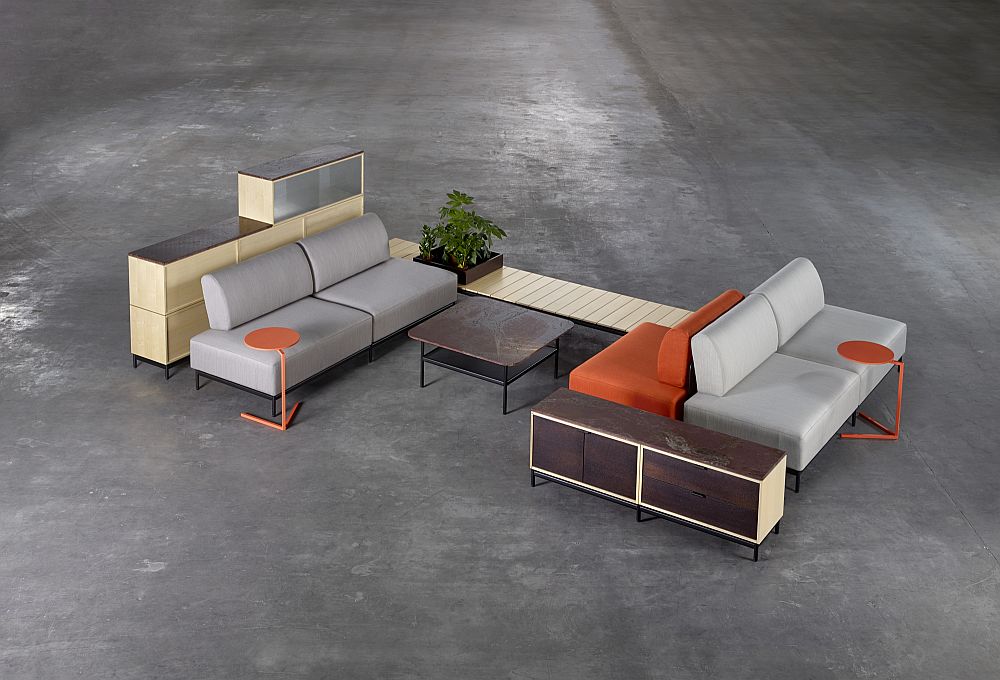 Platform range of  contemporary furnishings for the sleek office by Tengbom