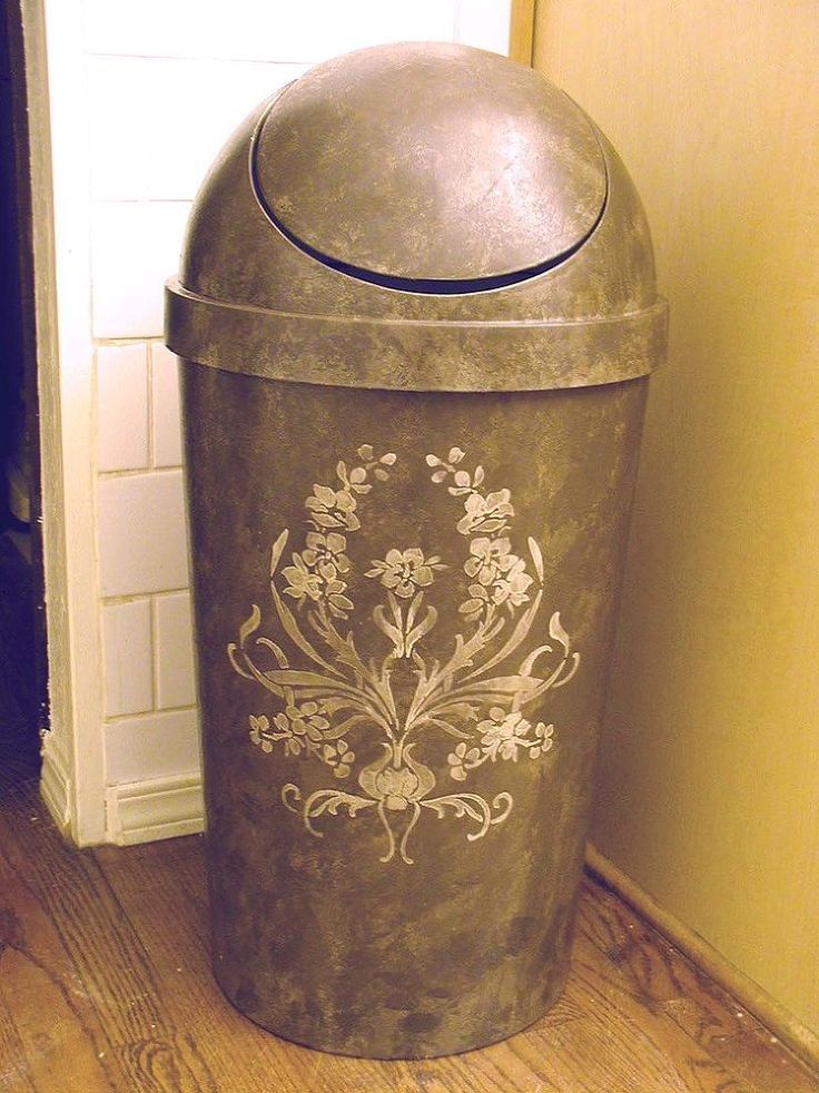 8 Ways to Hide or Dress Up an Ugly Kitchen Trash Can