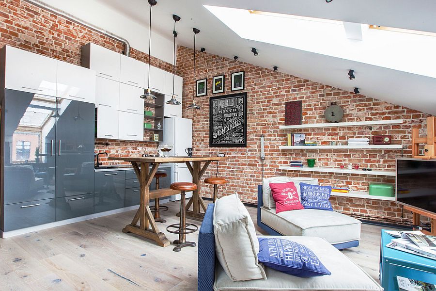 Small loft apartment in Danilovskaya Manufactory, Moscow