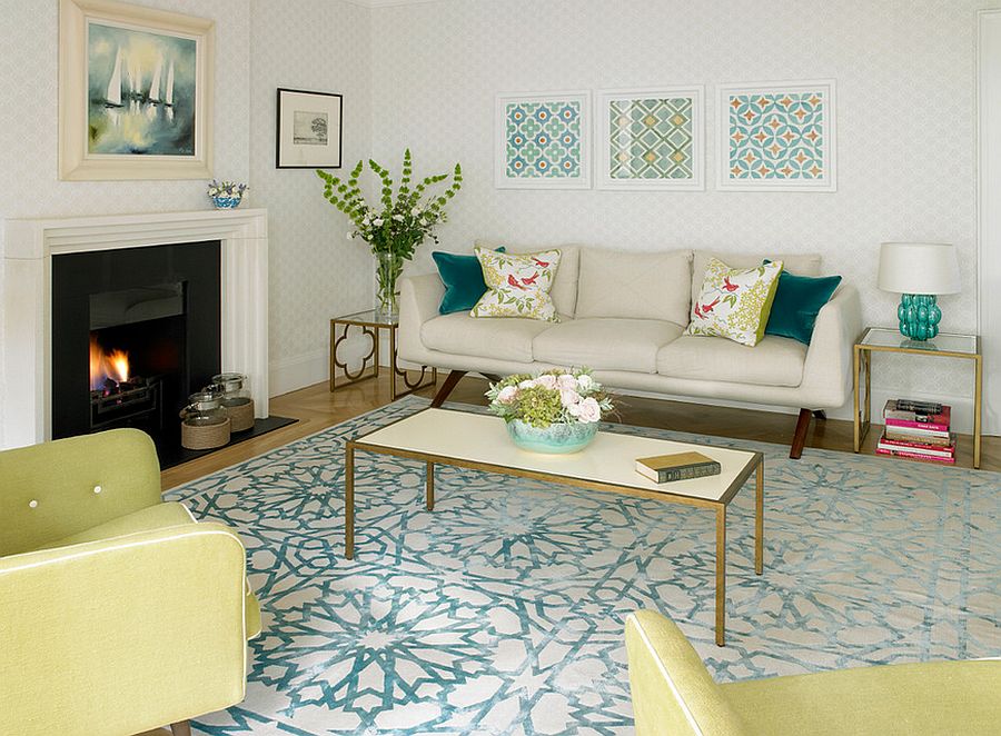 Subtle and stylish way to add golden hue to the modern living room [Design: Amory Brown]