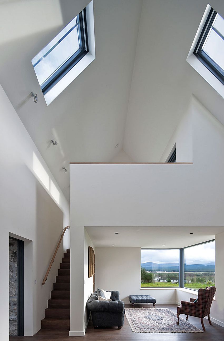 Sweeping interiors of the Scottish home with stunning Highland views