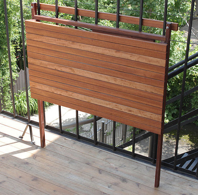 Hang From Your Balcony Railing, Hanging Patio Railing Table