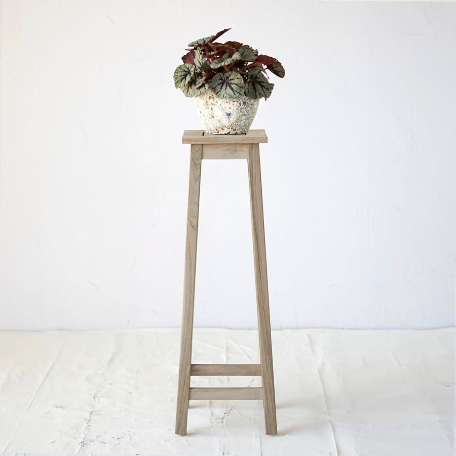 Teak Plant Stand, Tall - Terrain