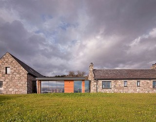 Revitalized Cottage in Stone and Wood Captures the Aura of Scottish Highlands