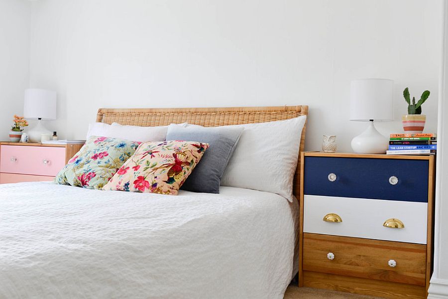 30 Bedrooms That Wow With Mismatched Nightstands