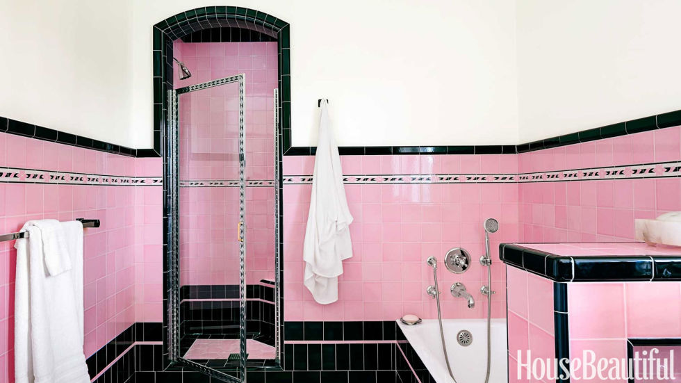 Spectacularly Pink Bathrooms That Bring Retro Style Back