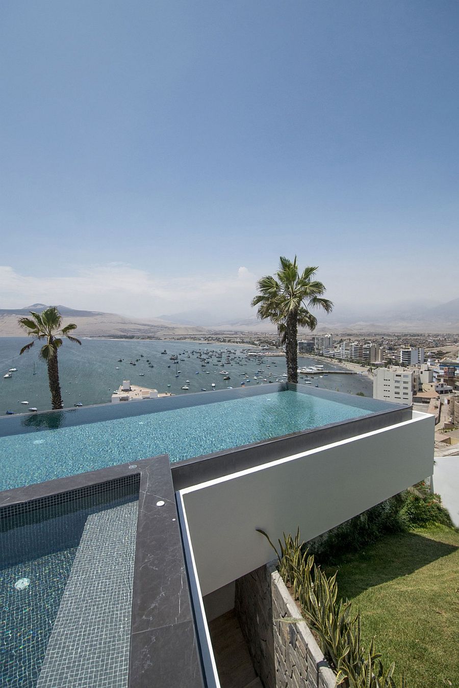 View of the beach and the city from the new bedroom level pool