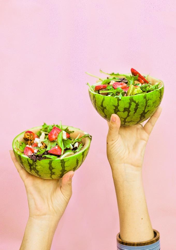 Watermelon bowls from Proper