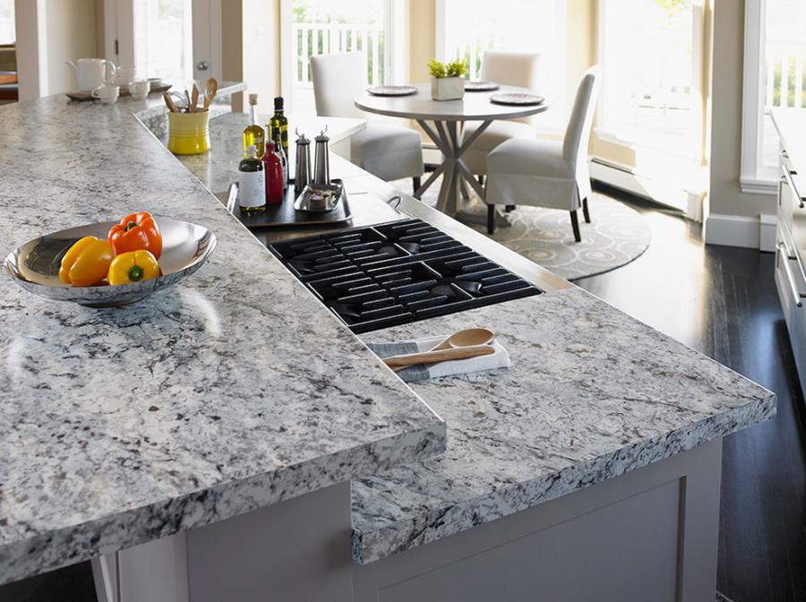 White ice granite formica laminate