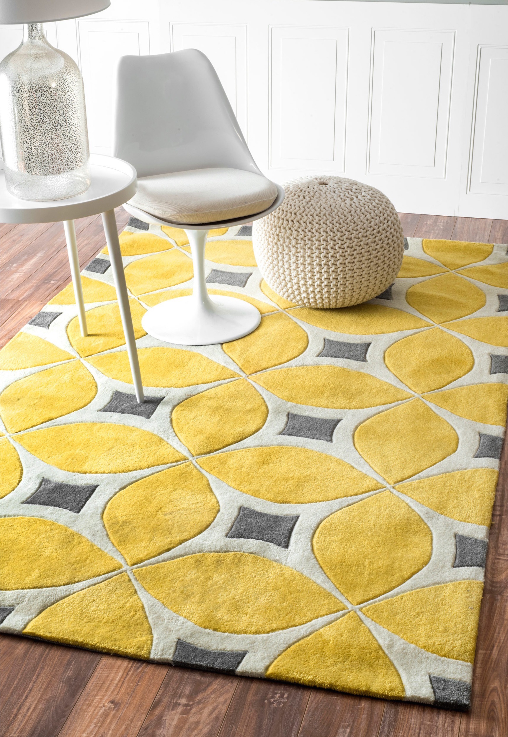 large yellow rugs