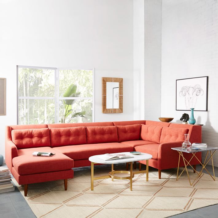 4-piece sectional from West Elm