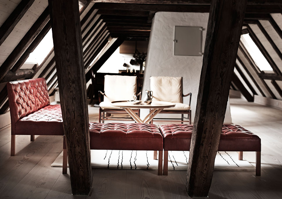 Attic in home of Knud Erik Hansen