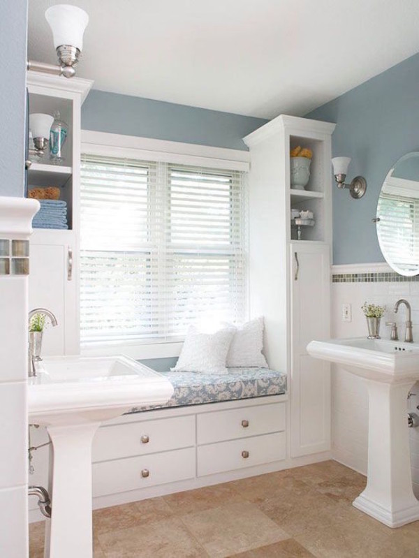 25 Bathroom Bench and Stool Ideas for Serene Seated Convenience