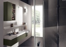 Classy-bathroom-design-in-lichen-green-for-small-spaces-217x155