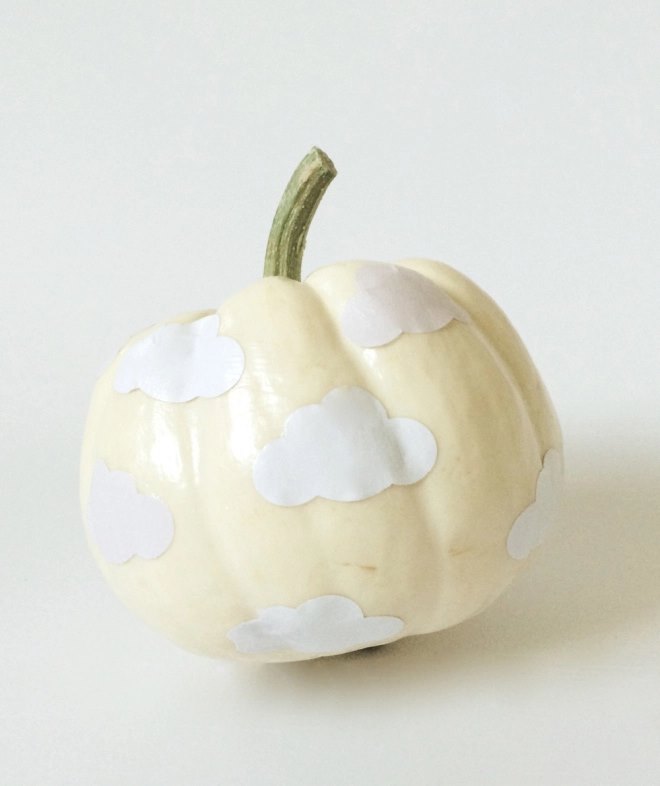 Cloud-covered pumpkin from Kraft & Mint