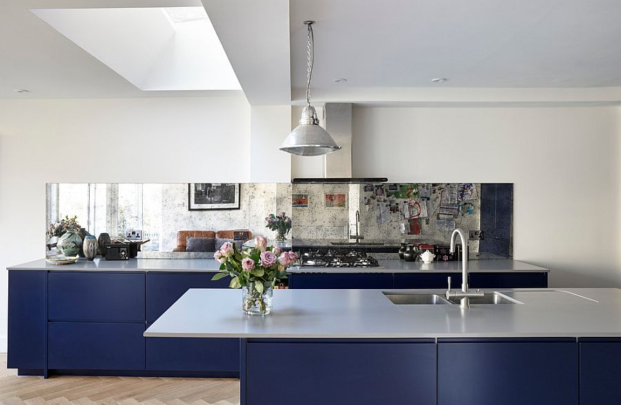 Combining sleek contemporary aesthetics with restrained eclectic style in the kitchen [Design: Martins Camisuli Architects]