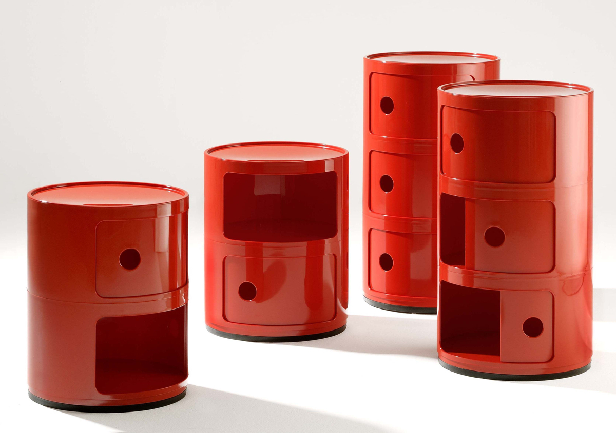 Componibili Storage Unit in red