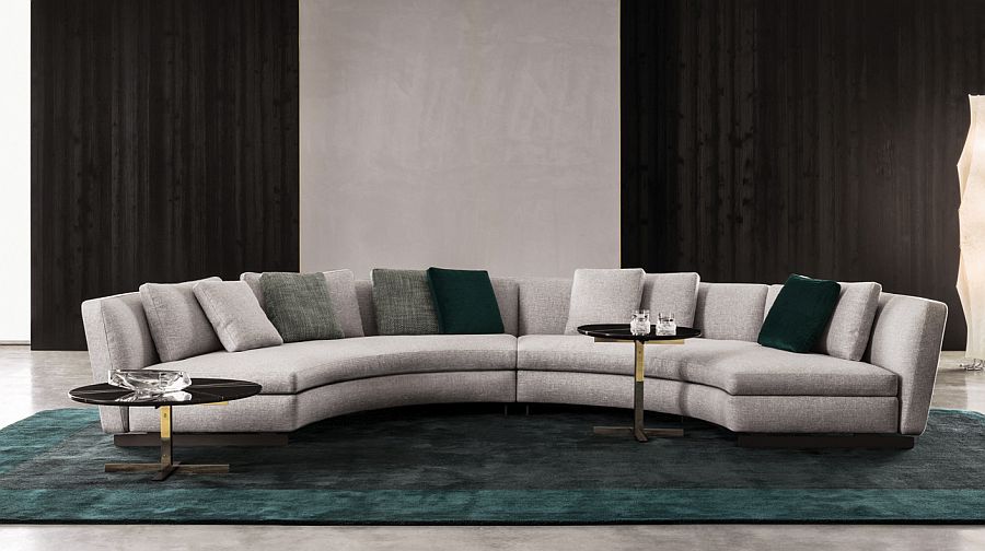 Curvy and contemporary Seymour sofa