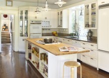 Custom-contemporary-kitchen-island-with-open-shelves-and-seating-for-two-at-the-end-217x155
