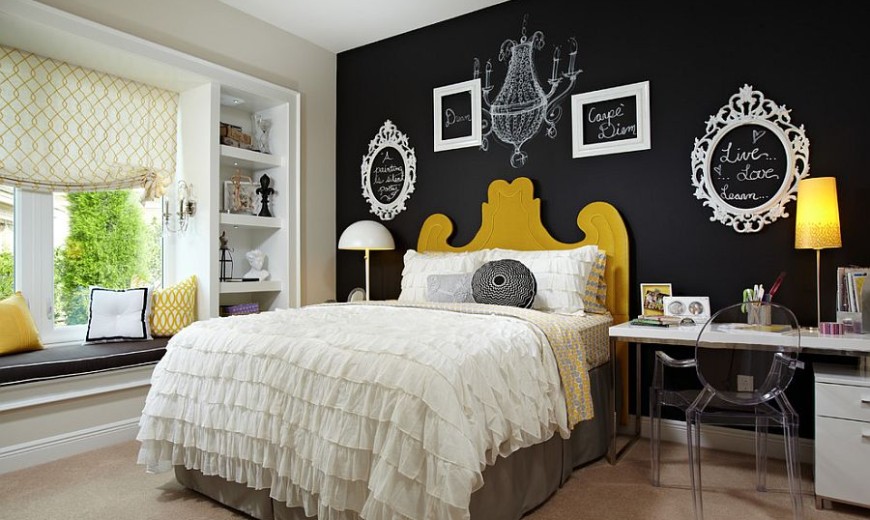 https://cdn.decoist.com/wp-content/uploads/2015/09/Empty-picture-frames-and-chalkboard-paint-create-a-vibrat-accent-wall-in-the-bedroom-870x520.jpg