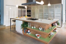 Trendy Display: 50 Kitchen Islands with Open Shelving