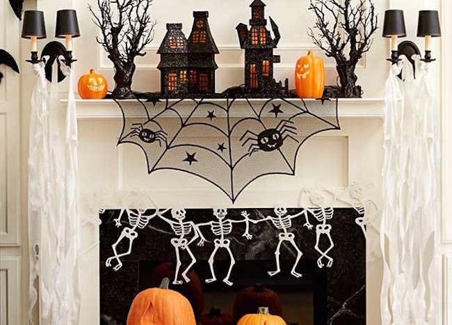 18 'Spooktacular' Halloween Ideas for Your Fireplace Mantel | Decoist