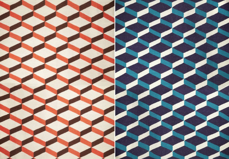 Flat weave rugs from Jonathan Adler