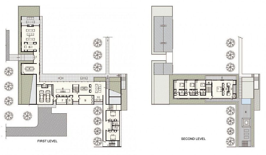 Floor plan of the East Hampton Home with classic exterior