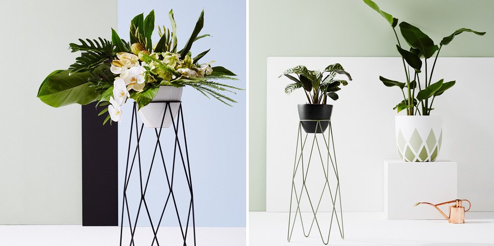 Geometric planters from Ivy Muse