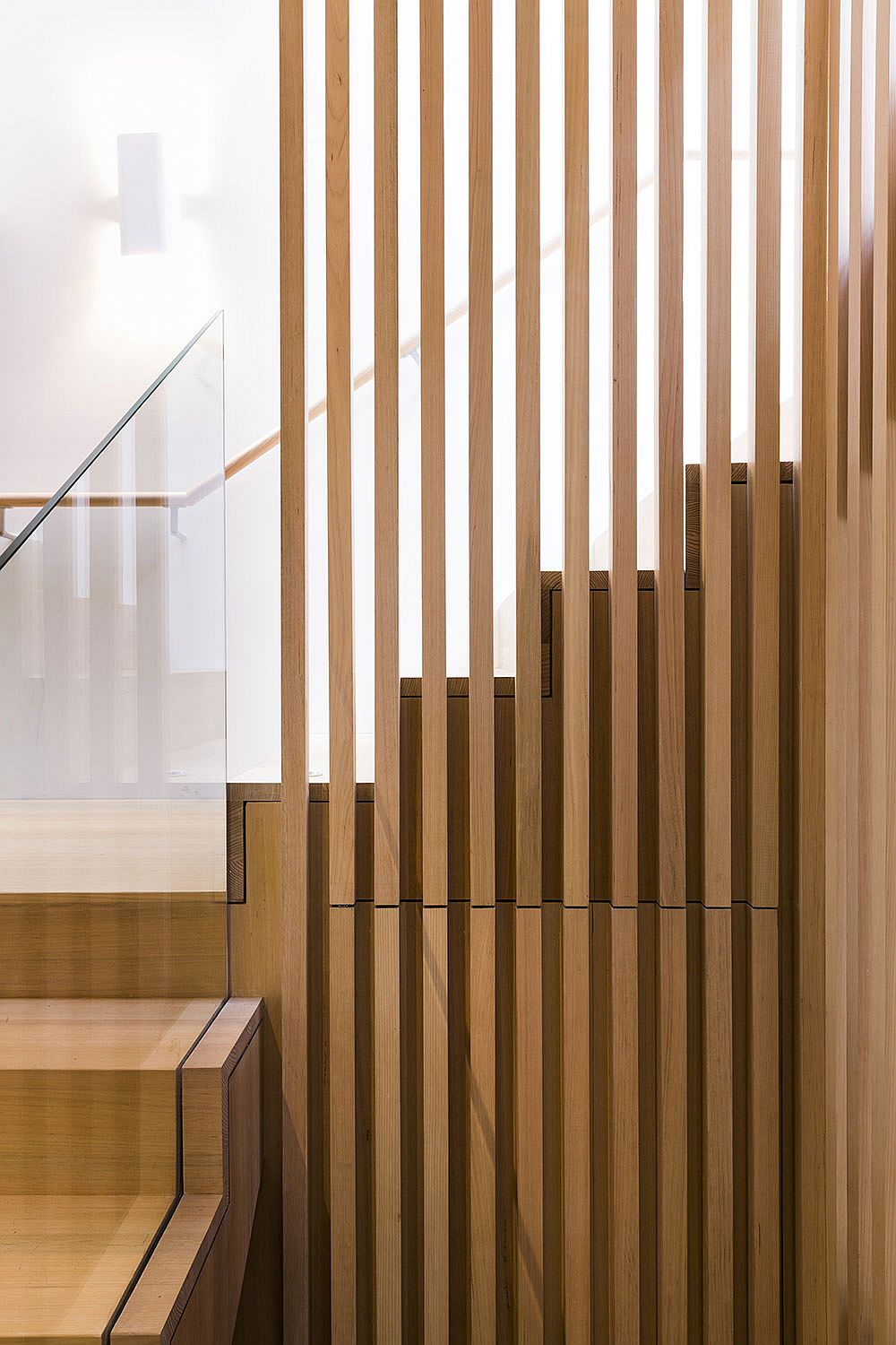 Intricate and contemporary design of the staircase sets the tone for the rest of the house