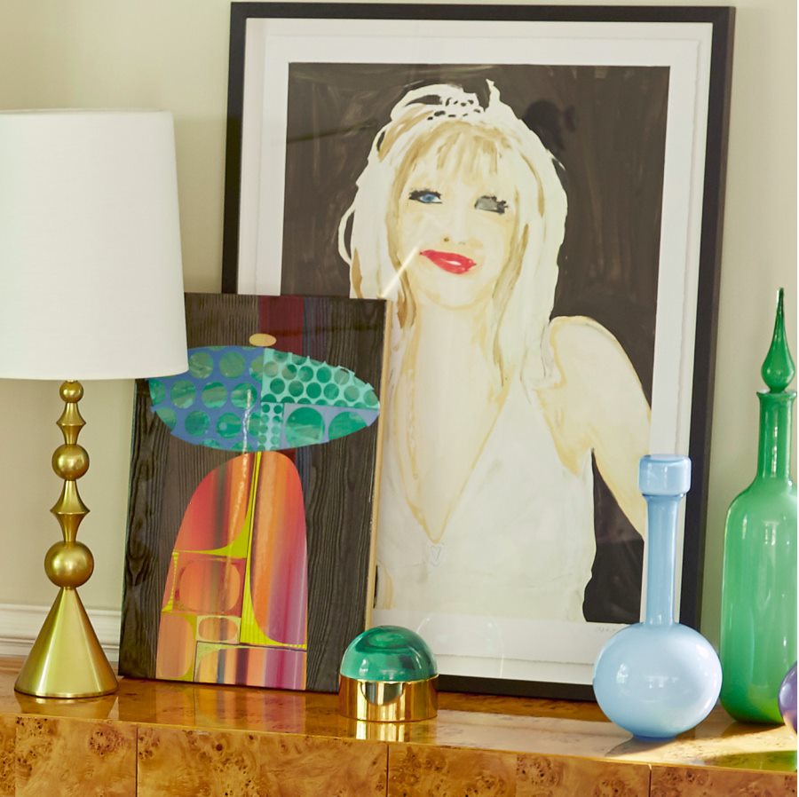 Jonathan Adler decor in shades of the sea