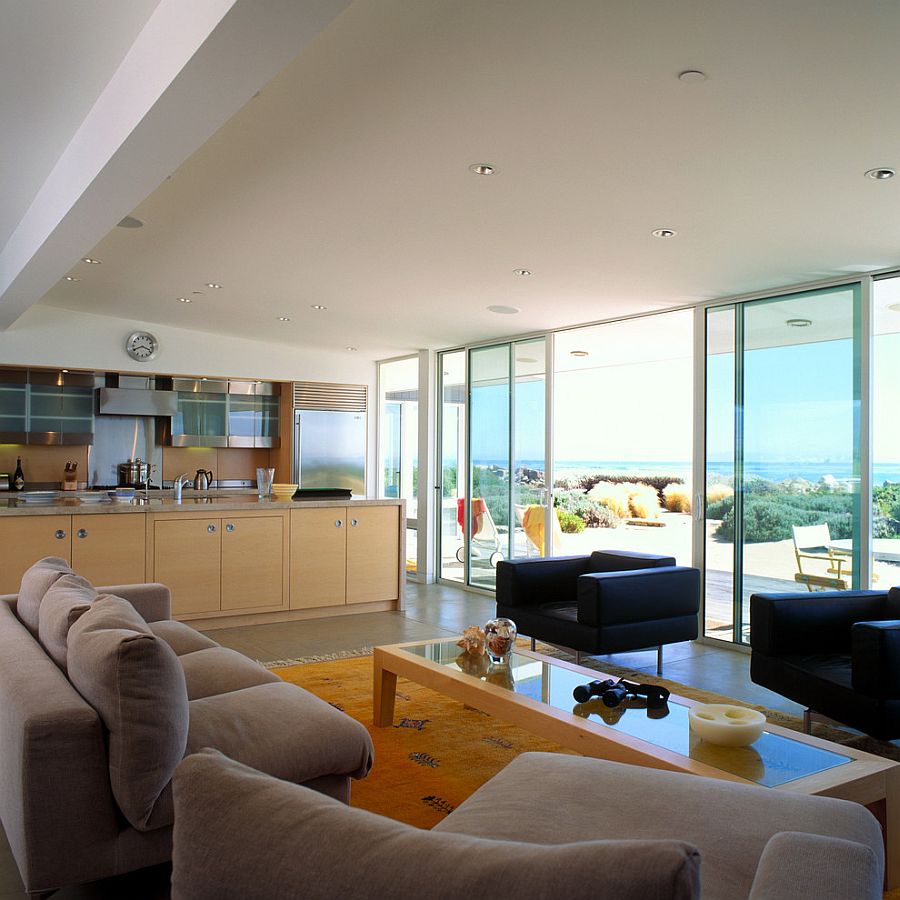 Kitchen coupled with family area to create a smart and relaxing family zone