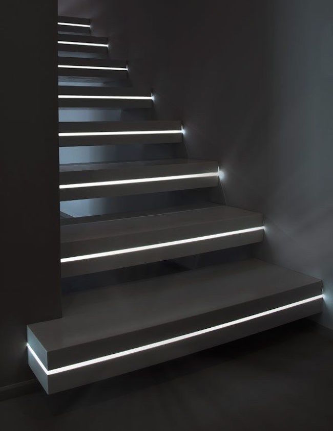 strip lights for staircase