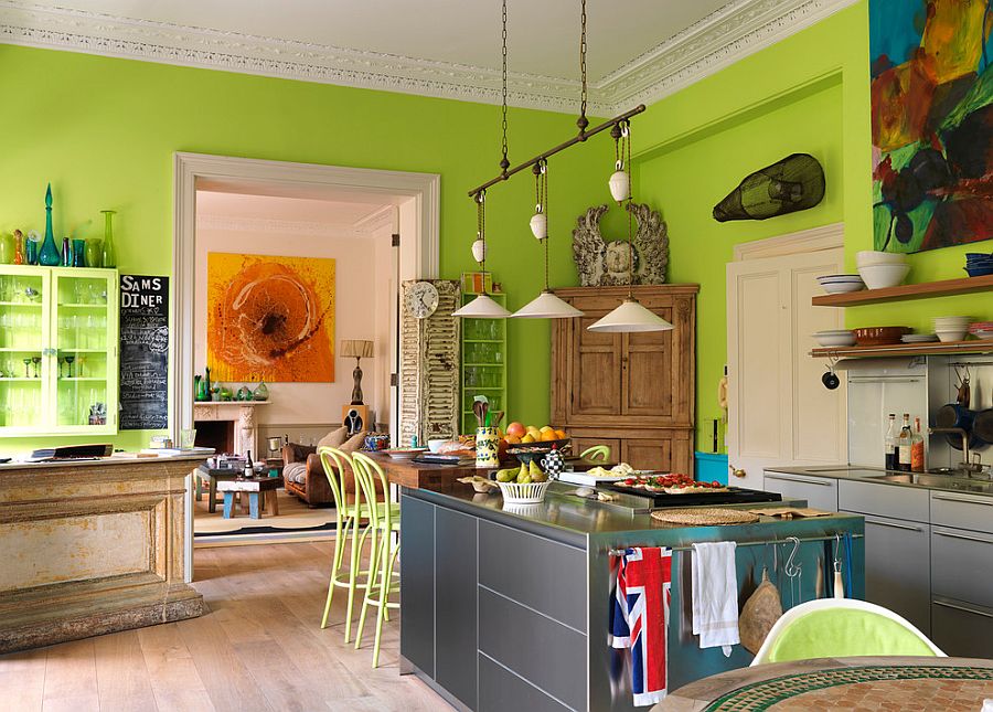 95 Lively Eclectic Kitchen Décor Ideas - DigsDigs