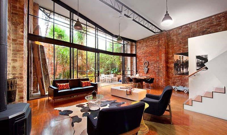 Beautiful Brick Walls: Warehouse Conversion in Fitzroy Conceals Twin Delights