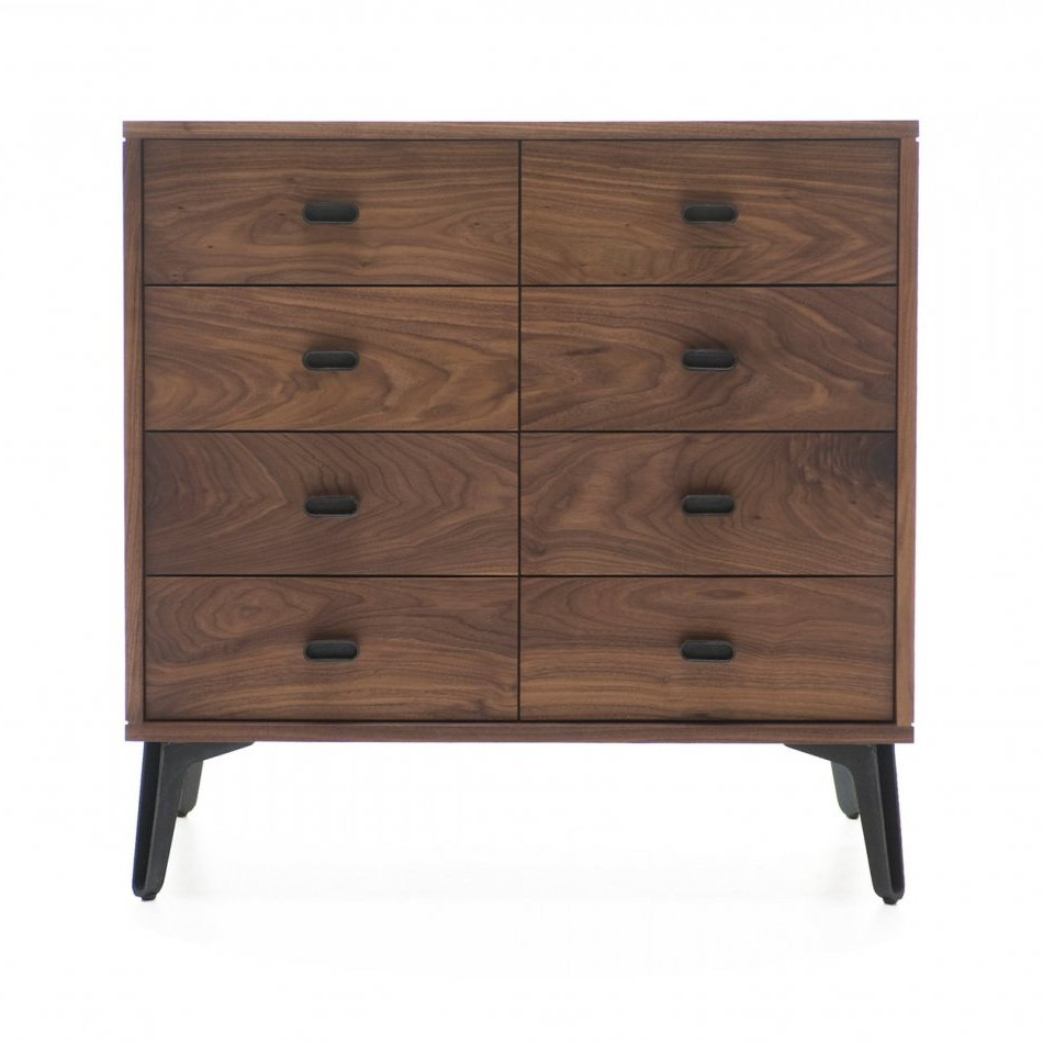 McQueen 8-Drawer Chest in walnut