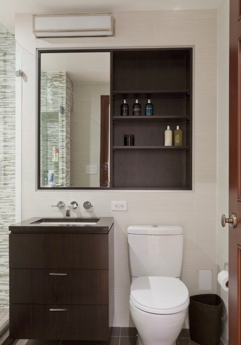 Medicine cabinet with a tidy interior