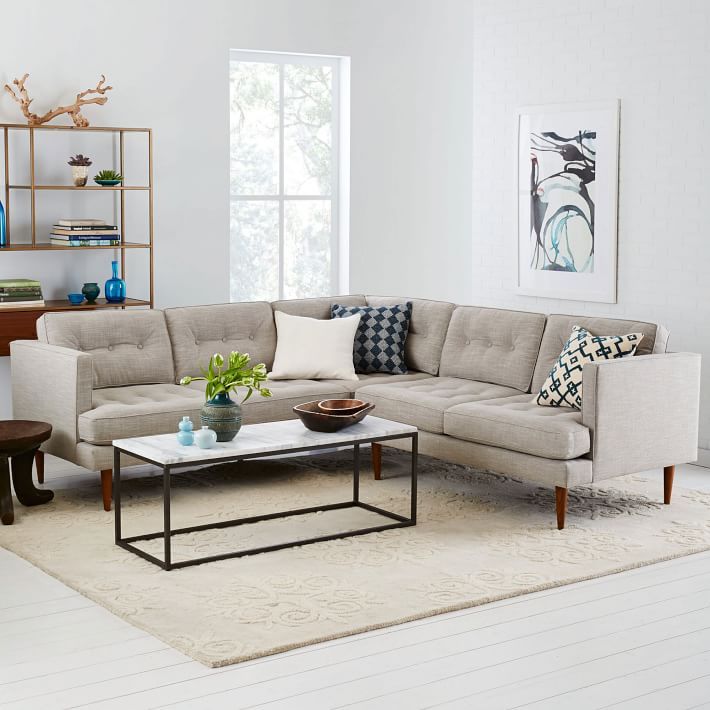 Midcentury-style sectional from West Elm