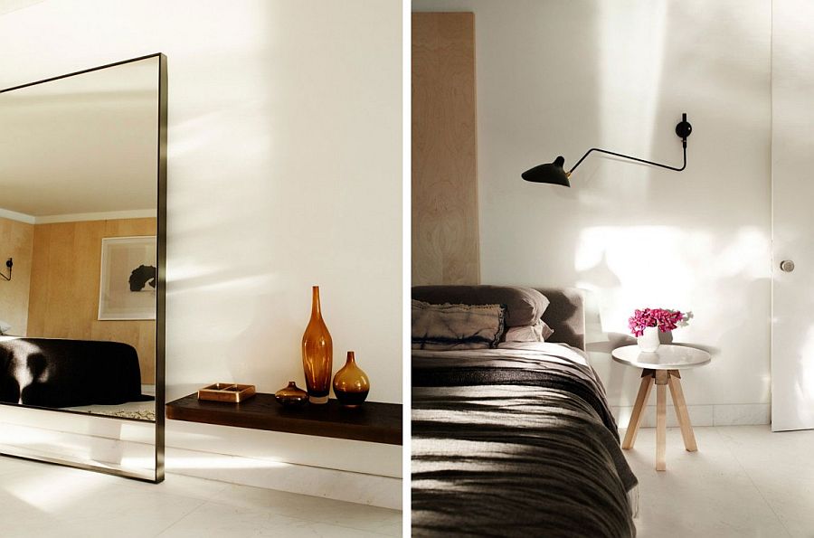 Minimal modern bedroom decor and sconce lighting ideas