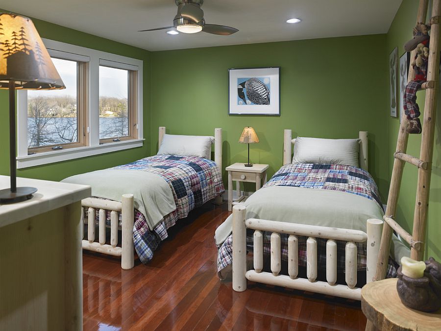 Mix and match to create your own custom green for the bedroom [Design: DxDempsey Architecture]