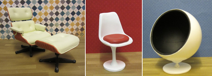 miniature mid century modern furniture