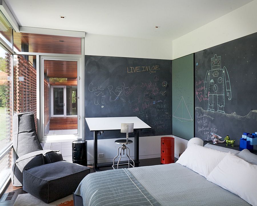 35 Bedrooms That Revel In The Beauty Of Chalkboard Paint