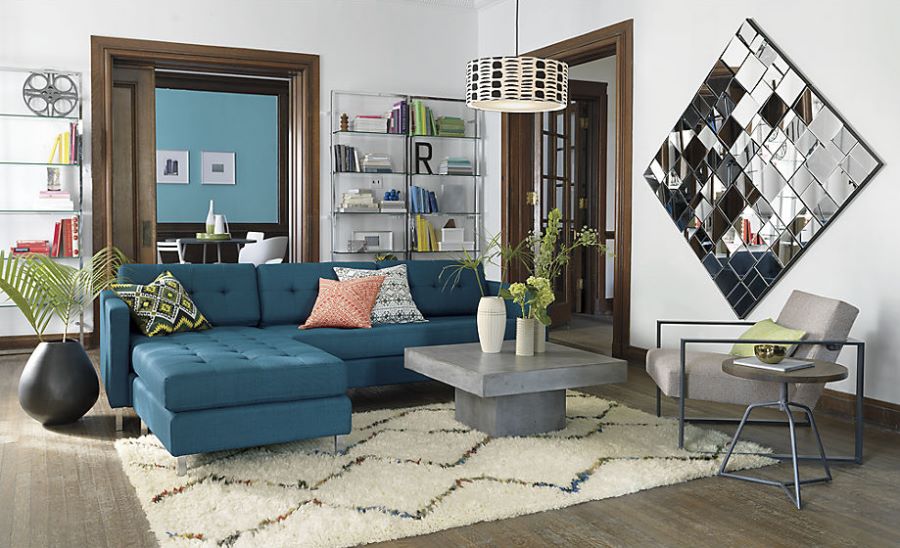 Peacock sectional sofa from CB2