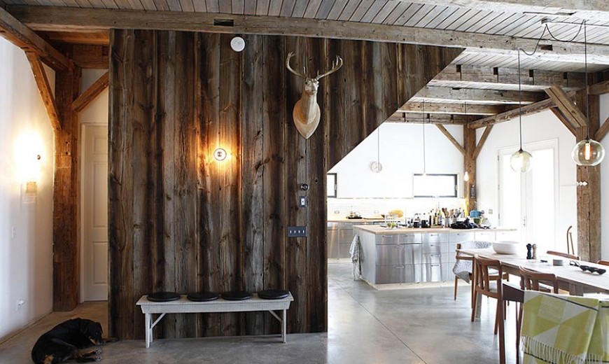 19th-Century Barn Revamped into an Energy-Efficient Rustic Home